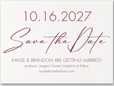 Calligraphy Commitment - Save the Date